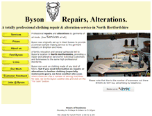 Tablet Screenshot of bysonrepairs.co.uk